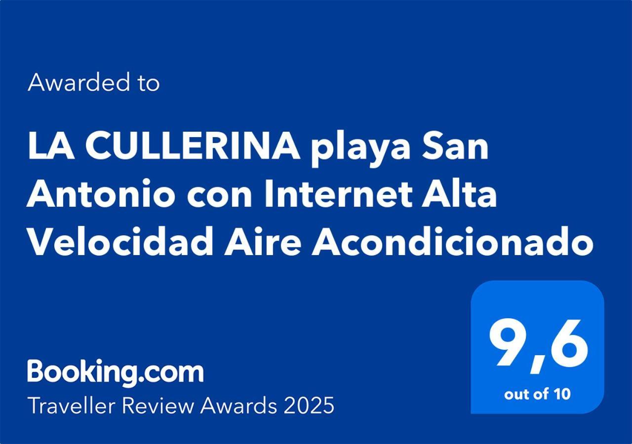 شقة La Cullerina Playa San Antonio Con Internet Alta Velocidad Aire Acondicionado كولرا المظهر الخارجي الصورة